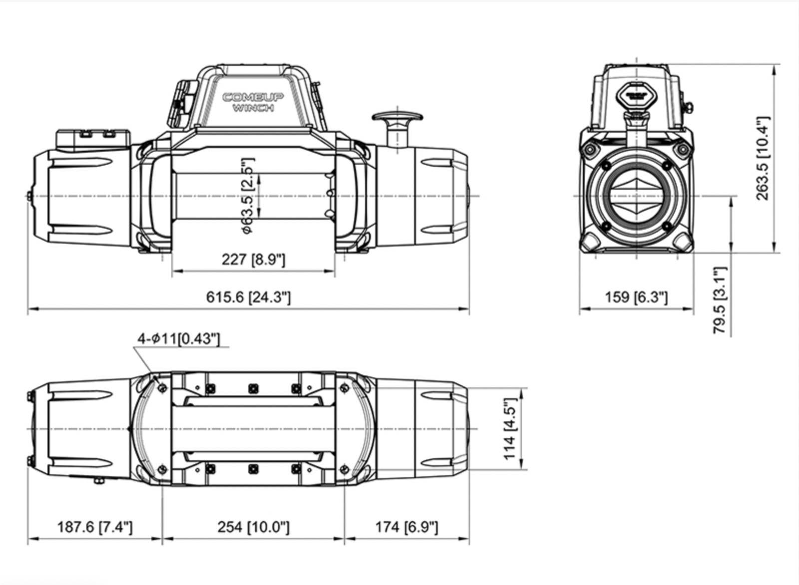 Comeup Solo 9.5rs Winch Asheville Vehicle Outfitters
